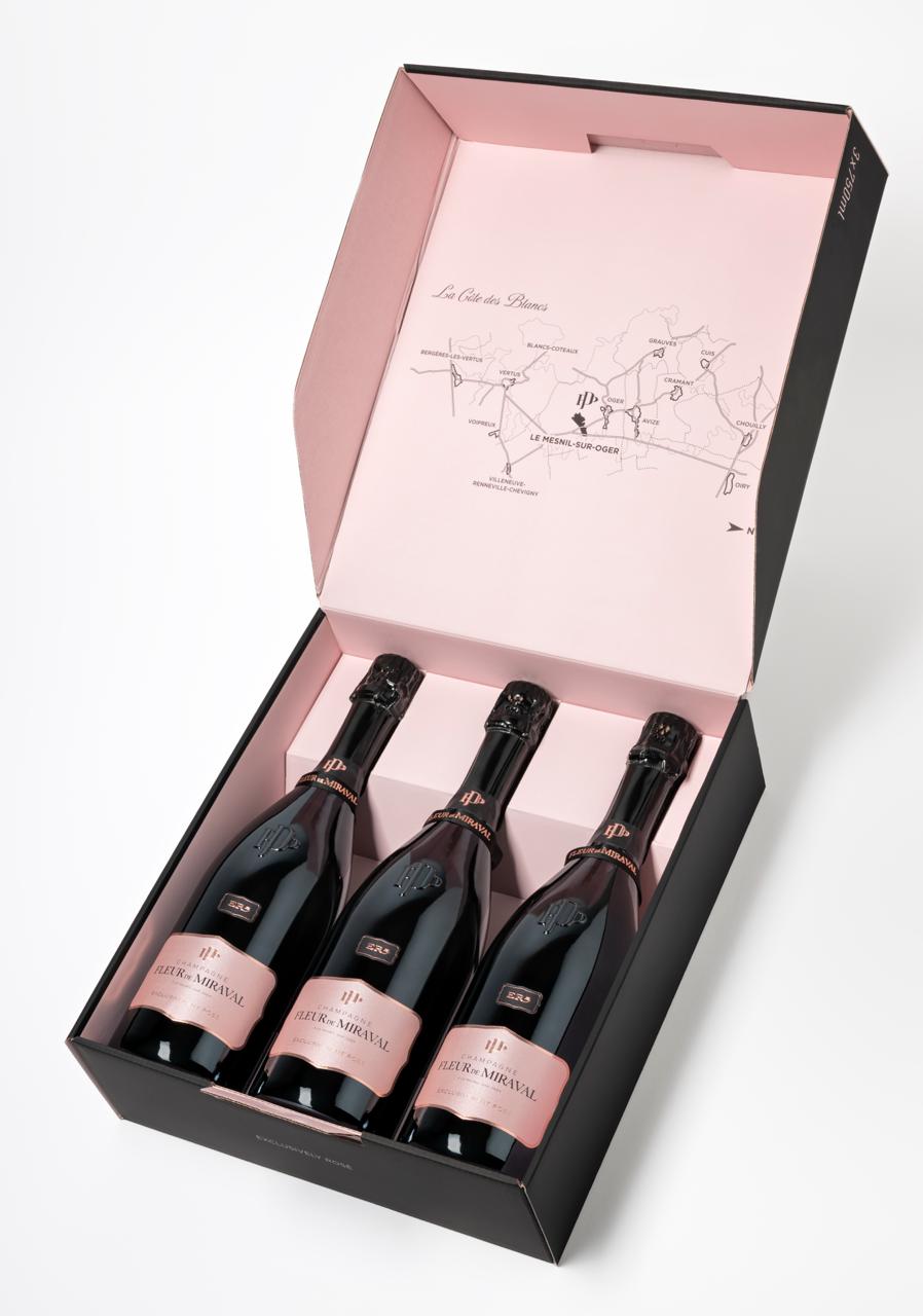 Brad Pitts Vision Champagne Fleur de Miraval ER5 - 3er-Set personalisiert -